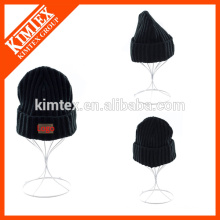 String druckte Ihre Logo Beanie mit benutzerdefinierten Label